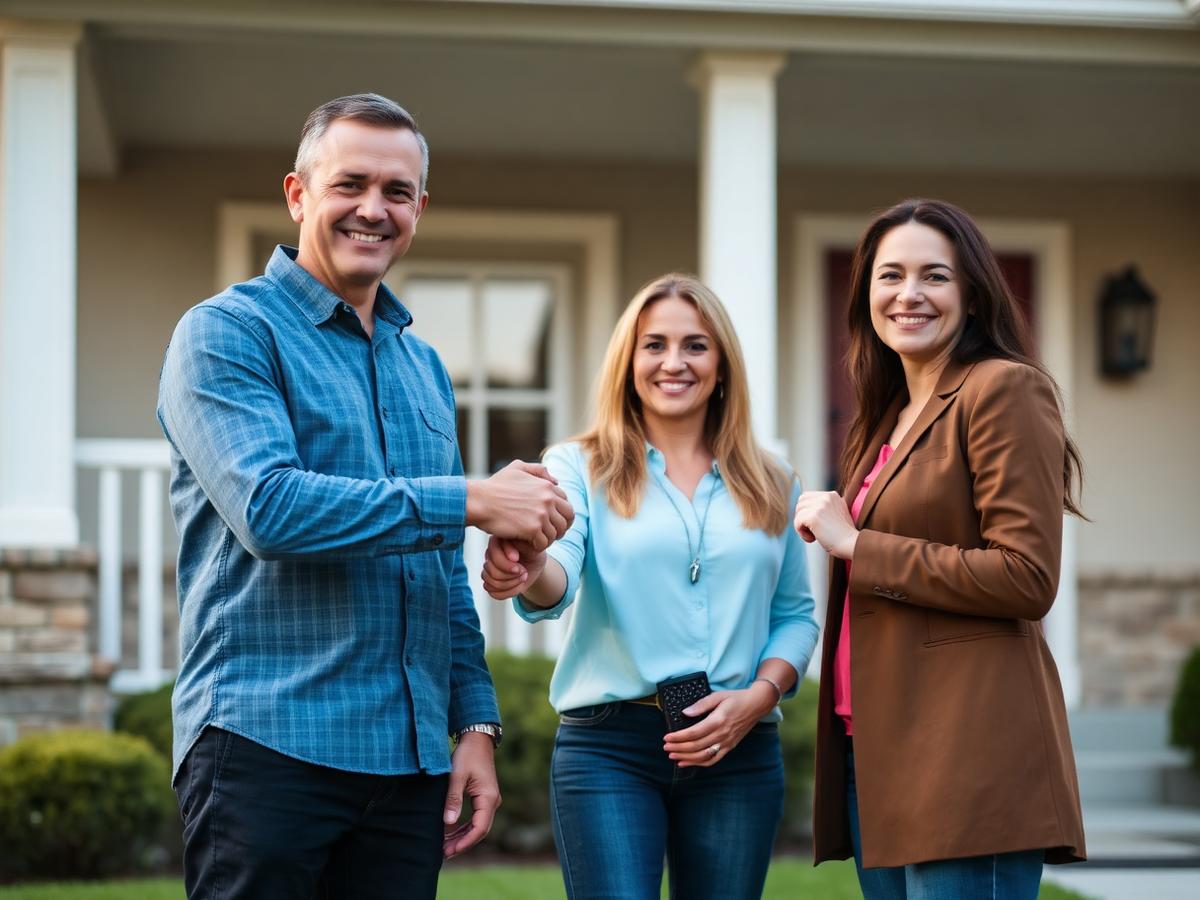 DMK Ventures team with happy seller